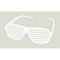 White Slotted Fashion Sunglasses